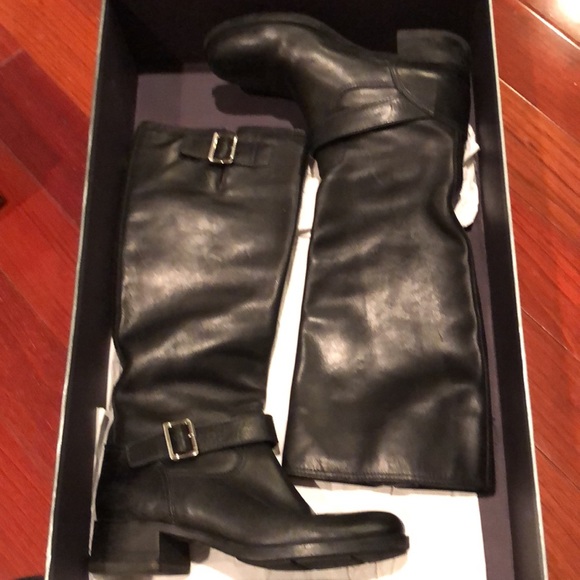 Prada tall leather riding boots - Picture 7 of 11
